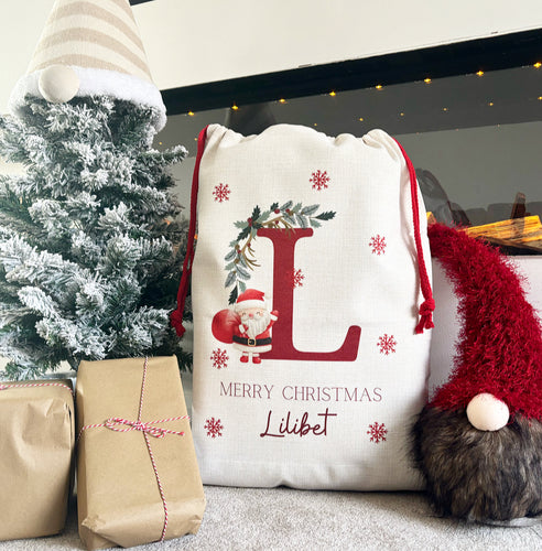 Santa Sack Initial Santa