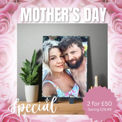 Gloss Rectangle Photo Slate Portrait or Landscape (20cm x15)