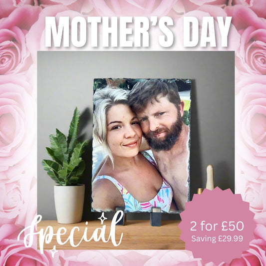 Gloss Rectangle Photo Slate Portrait or Landscape (20cm x15)