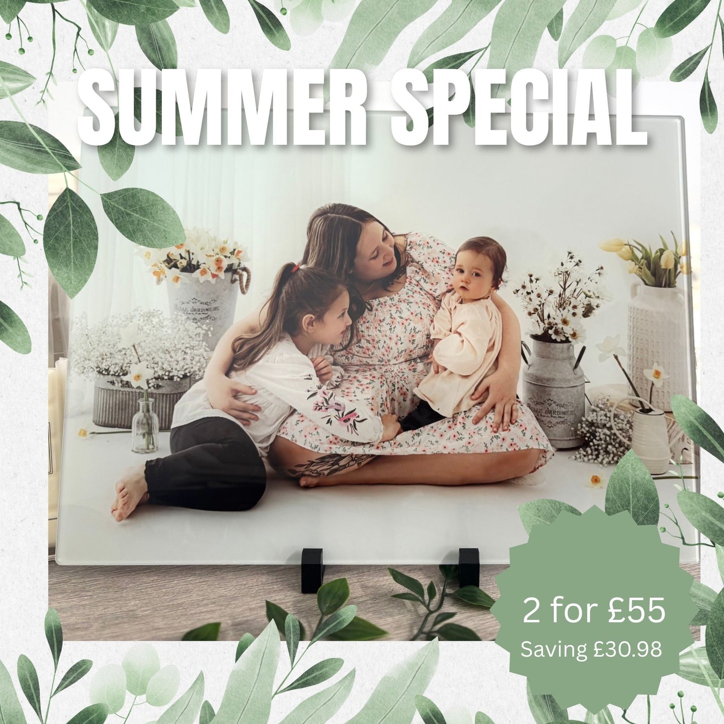 A3 Rectangle Smooth Photo Chopping Board Only