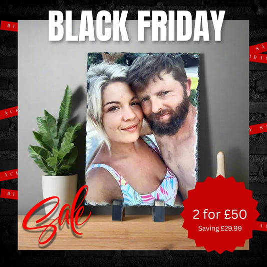 Gloss Rectangle Photo Slate Portrait or Landscape (20cm x15)