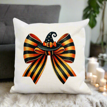 Orange and Black Witch hat Bow Design (Various Products)