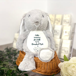 Floppy Rabbit Plush Teddy -“Handpicked for Earth” with Angel Wings