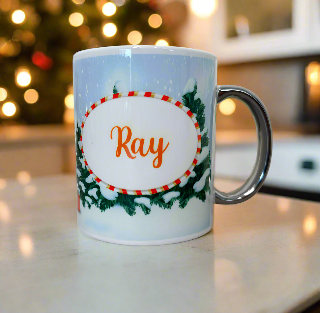 Santa Gonk Wrap around Name Mug