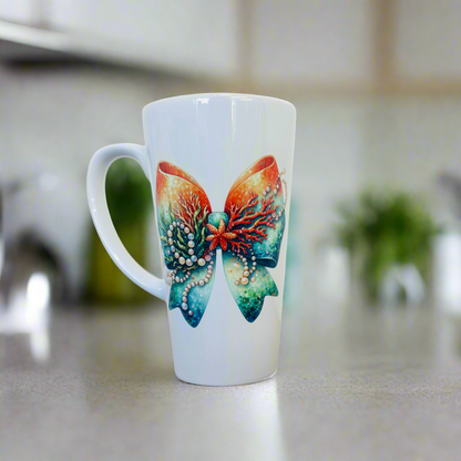 Mermaid Bow 17oz Latte Mug