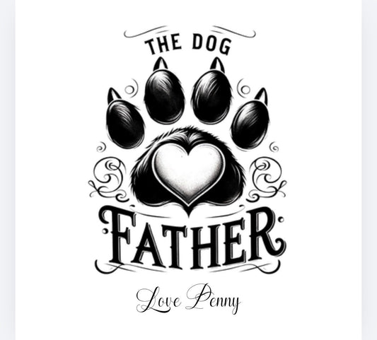 The Dog Father Cushion and Latte mug