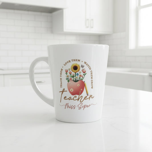 Teacher Apple Ceramic Mug 17oz