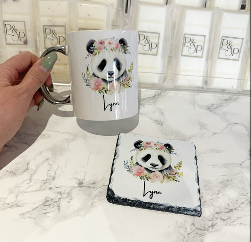 Panda Mug and Coaster Set