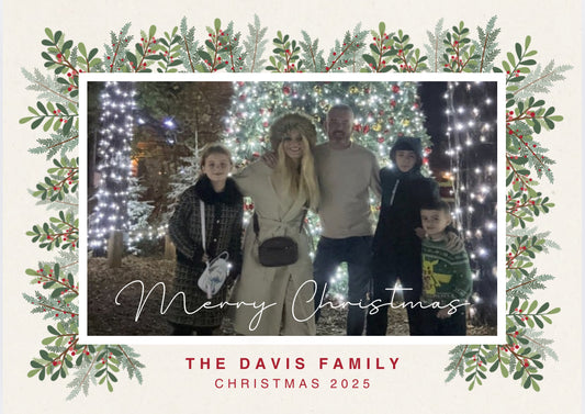 Merry Christmas Pine Chopping board Design (one photo)