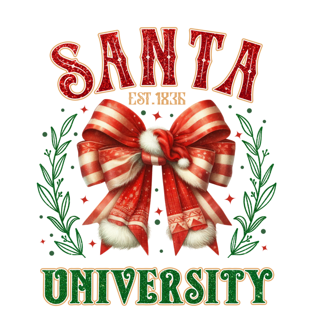 Santa University (Splash Back/ Chopping Board &filled Cushion)