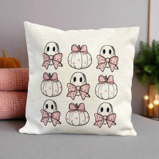 Ghost and Pretty Pumpkin Design (Various Products)