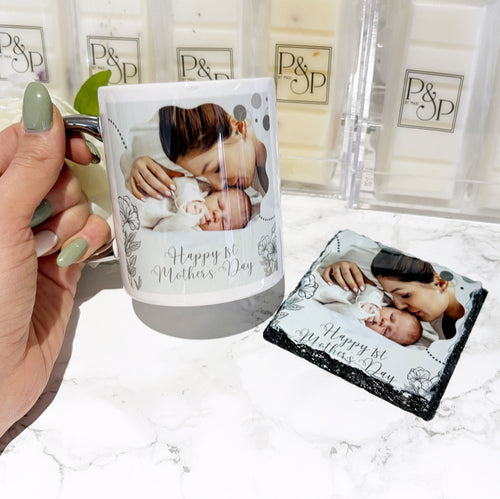 Happy 1st Mother’s Day Mug & Coaster Bundle
