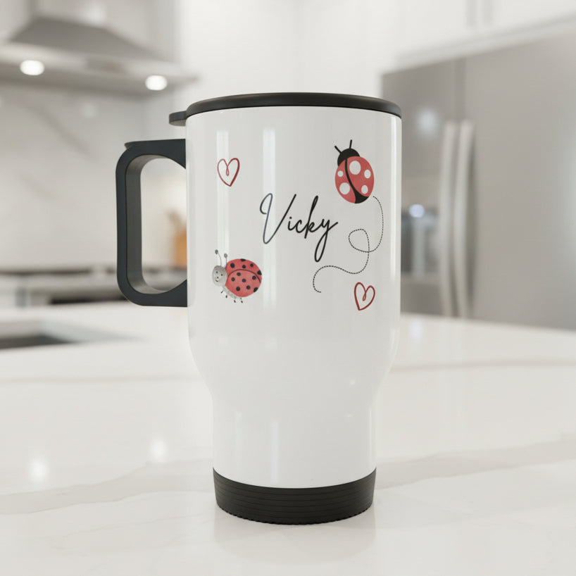 Travel Mug 14oz LadyBird Design
