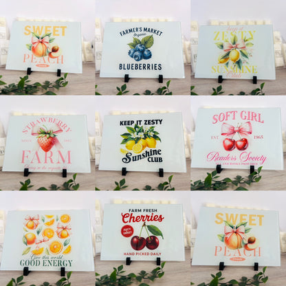 A4 Glass Placemat (Choose your Fruit)