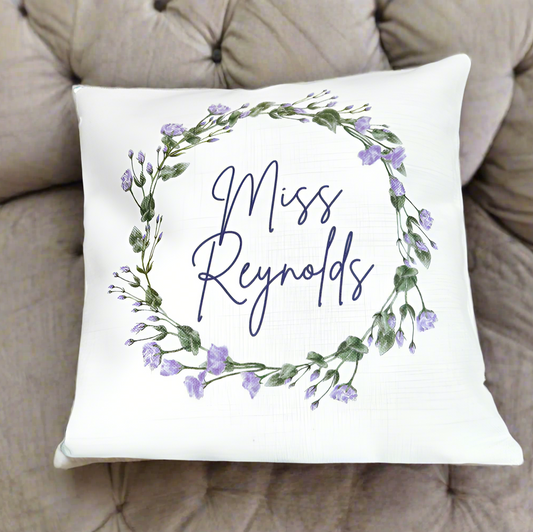 Teacher Purple Wreath Design (Various Products)