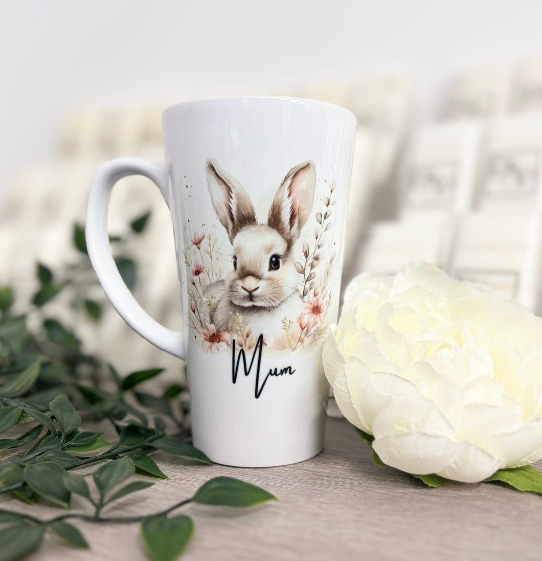 New Latte Ceramic Mug Rabbit 17oz inc Box