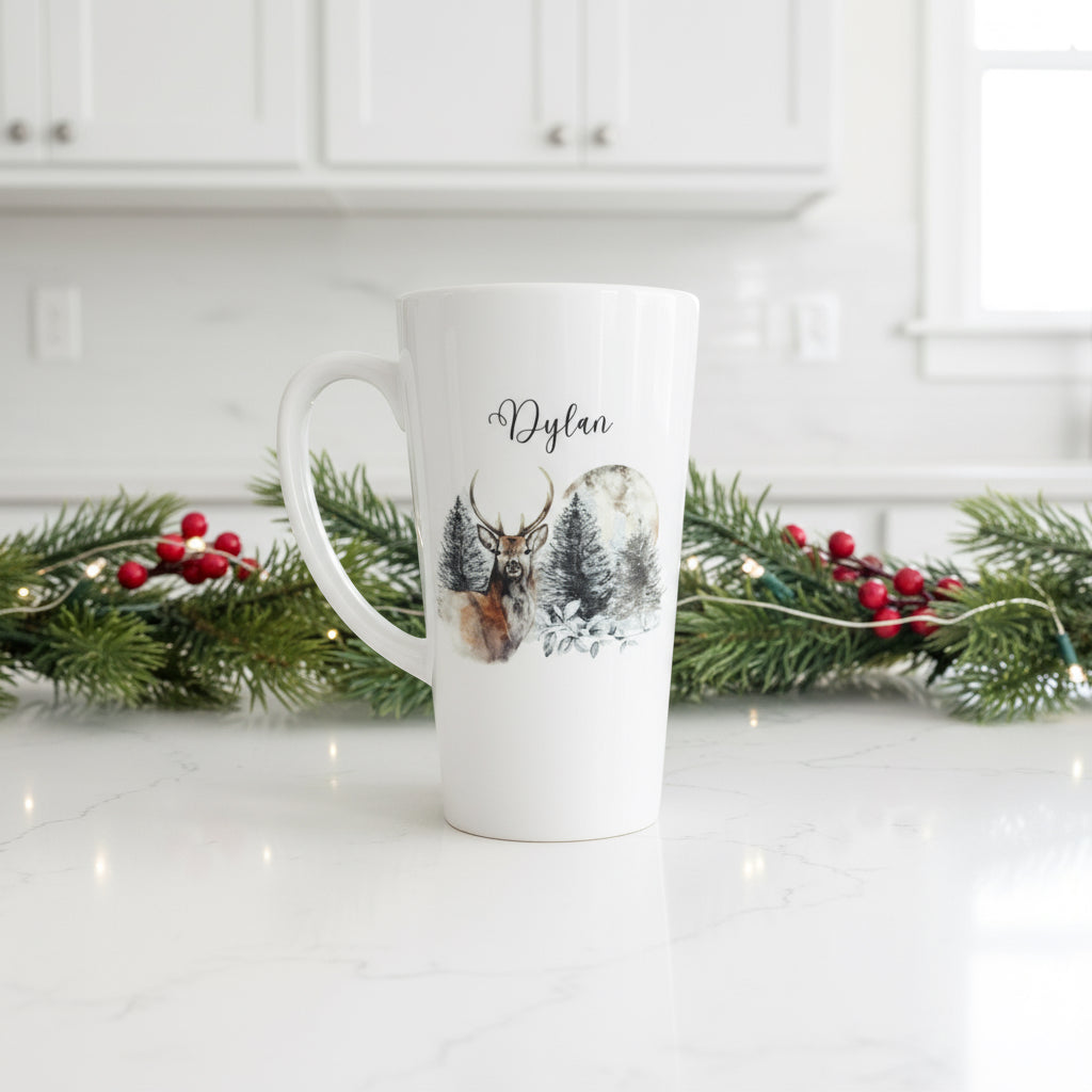Stag/ Moon Latte Ceramic Mug 17oz inc Box
