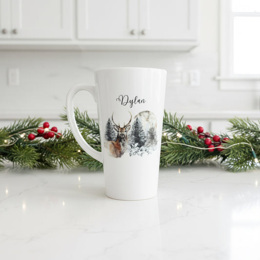 Stag/ Moon Latte Ceramic Mug 17oz inc Box