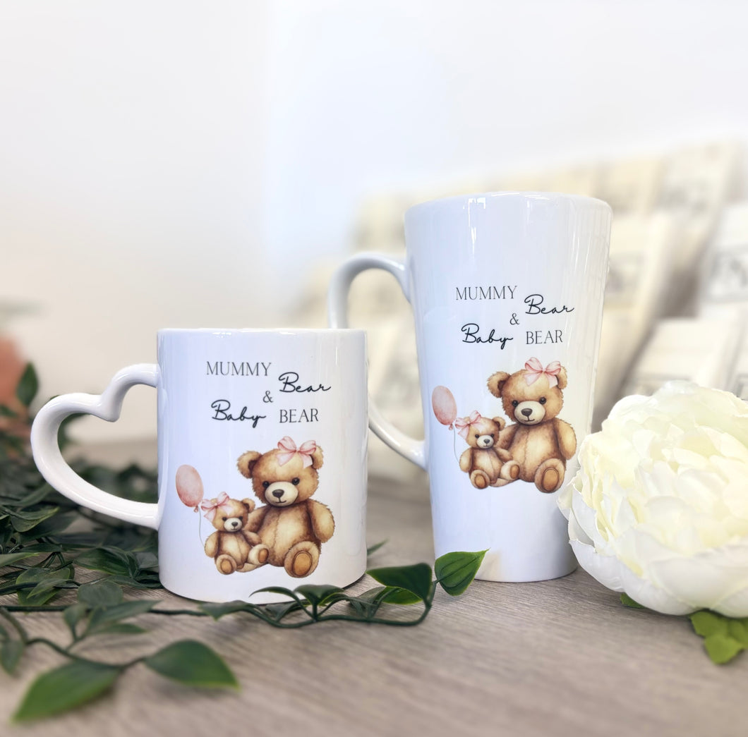 Mamma Bear and Baby Bear (Girl) Mugs