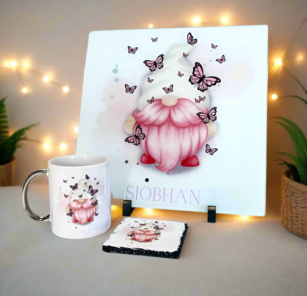 Pink Butterflies Gonk Design