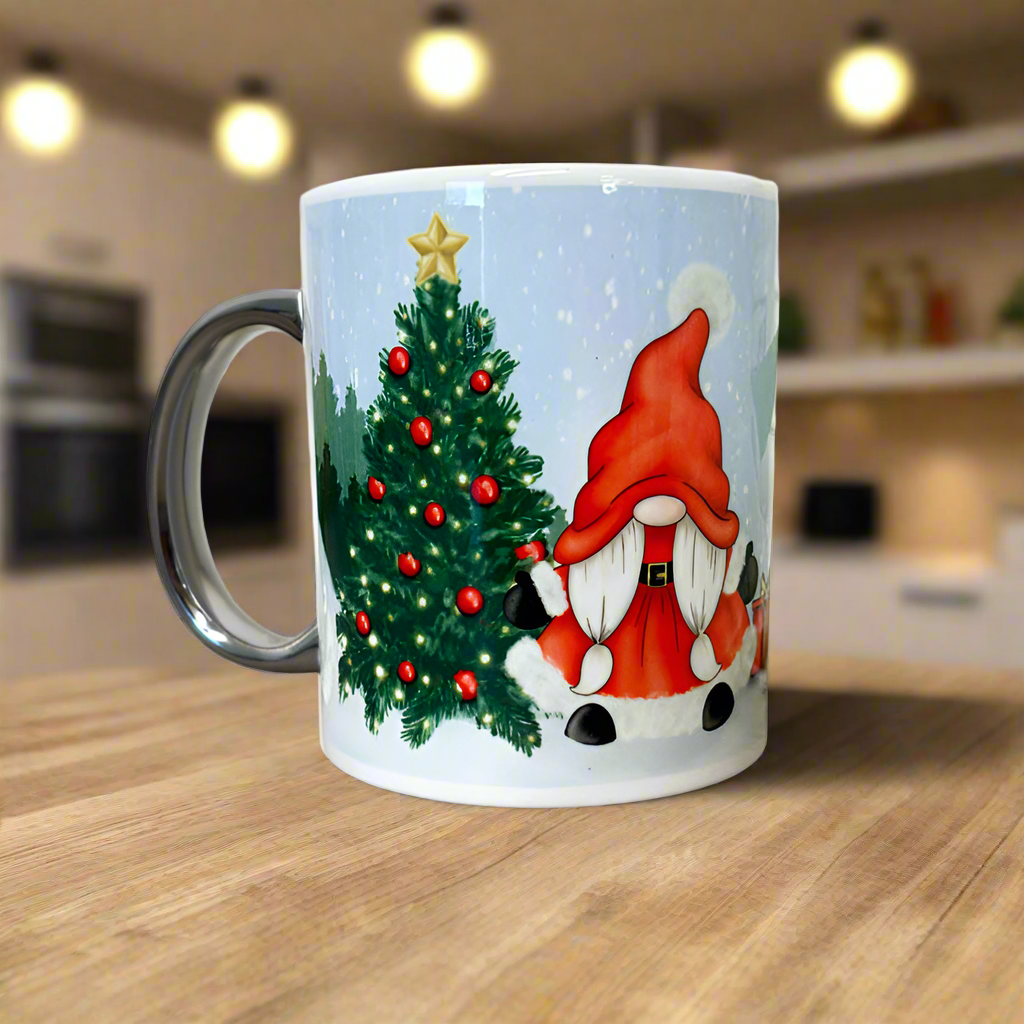 Mrs Claus Gonk Wrap around Name Mug