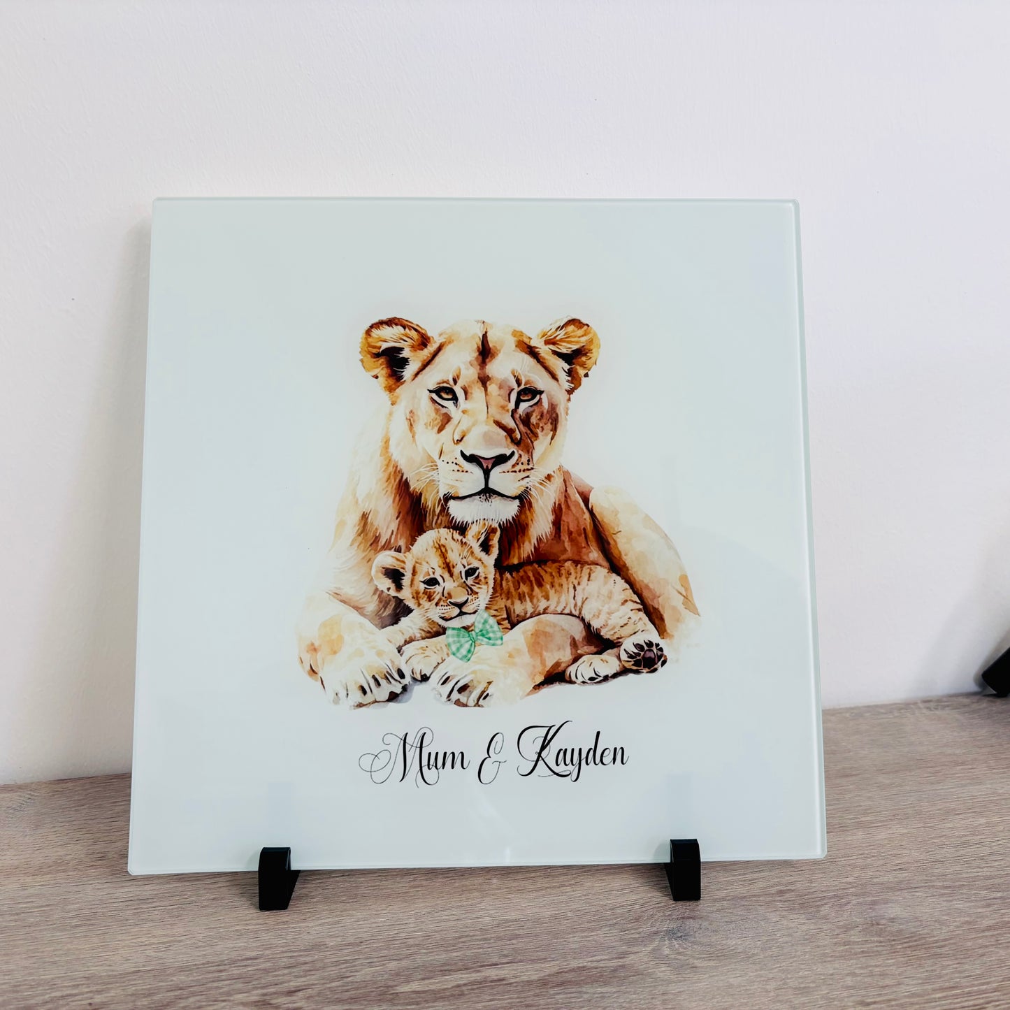 Lioness and her Cubs 30cm Chopping Board