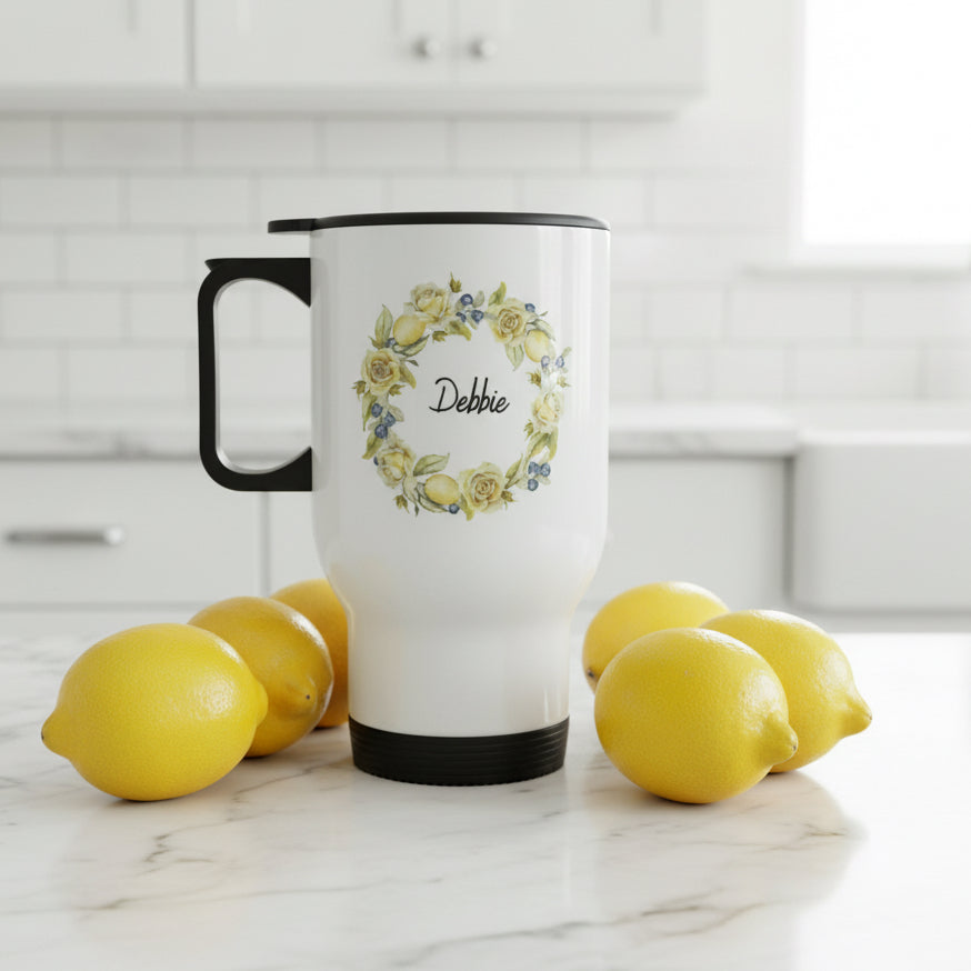 Lemon 14oz Travel Mug