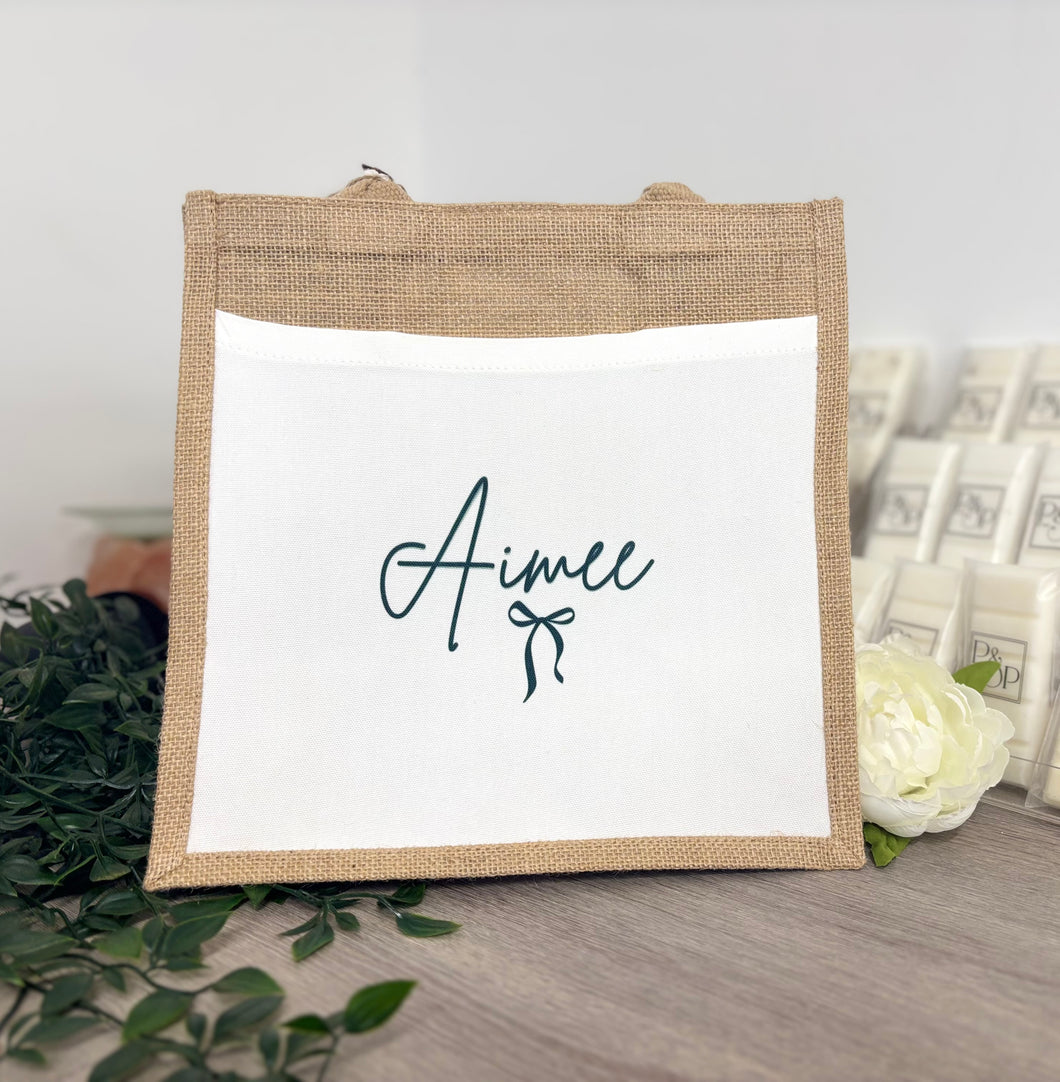 Any Name - Bow Tote Bag