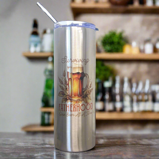 Surviving FatherHood Tall Skinny Tumbler 25oz