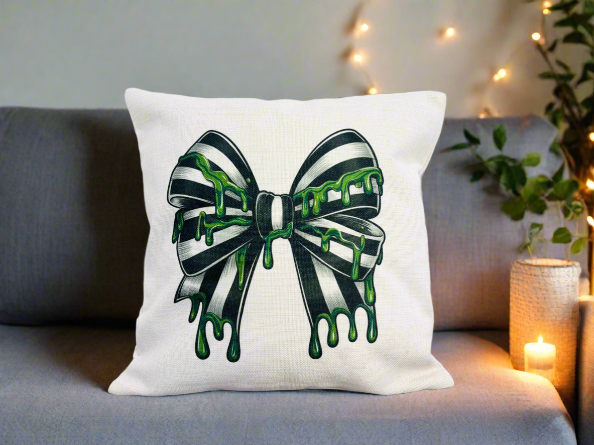 Black and White Big Halloween Bow Design (Various Products)