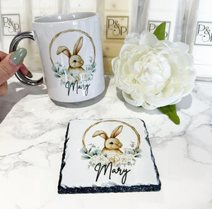 Rabbit Mug and Coaster Set