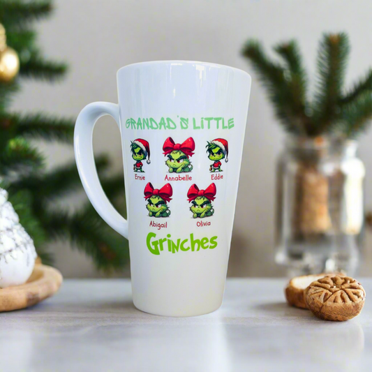 Little Grinchies 17oz Latte Mug