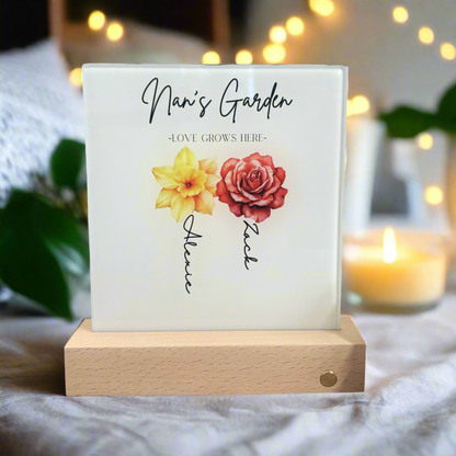 Love Grows Here - LED Light (Don’t forget to leave us the name for who’s Garden this is)