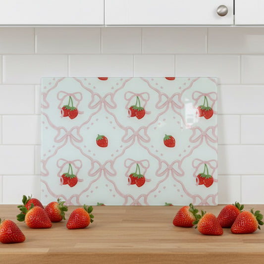 Strawberry Bow A3 Chopping Board