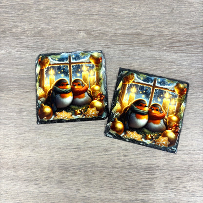 2 Set of Robin Coasters