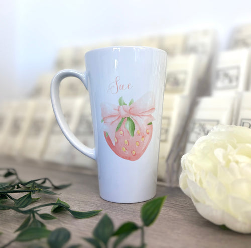 Latte mug - Sue/ Strawberry (made duplicate)