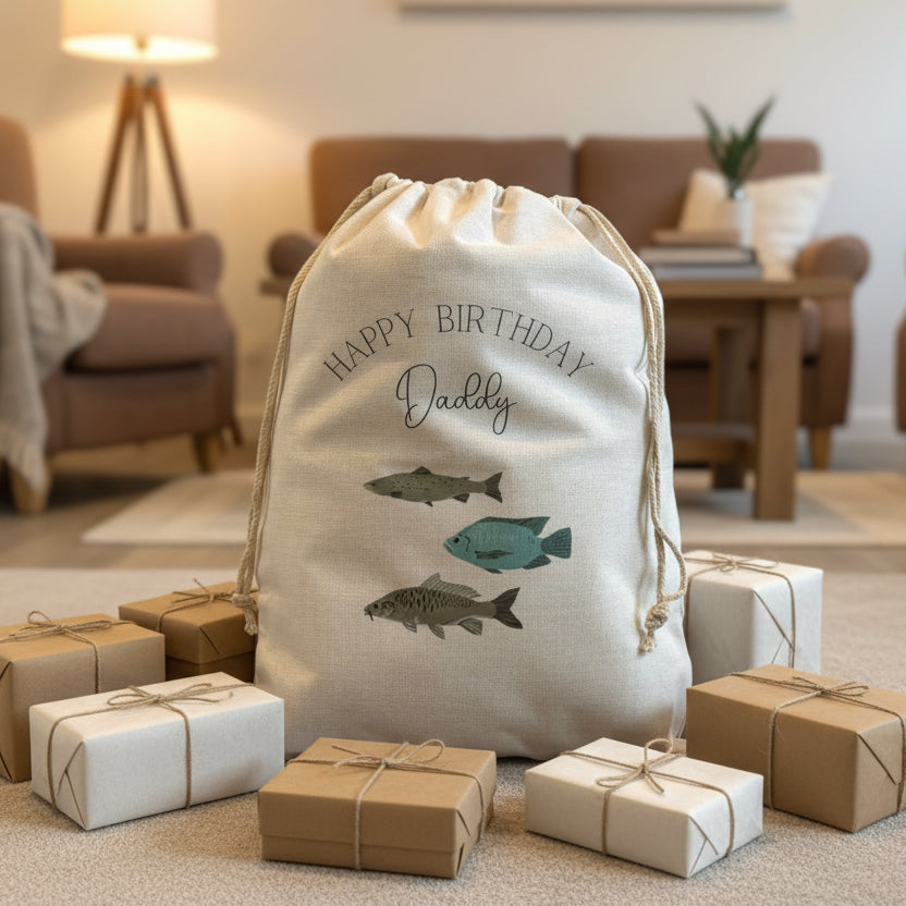 Fishing Birthday Sack