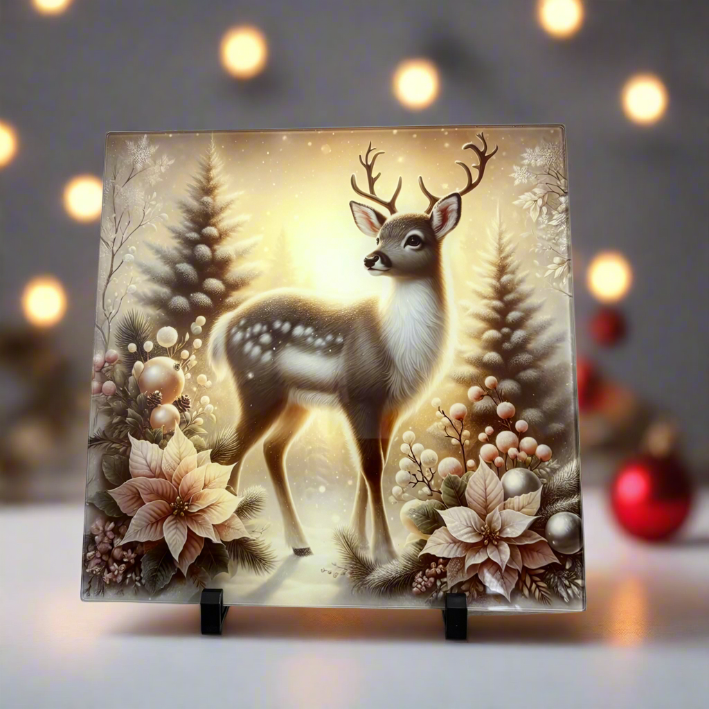 Dusky Reindeer Chopping Board 30cm