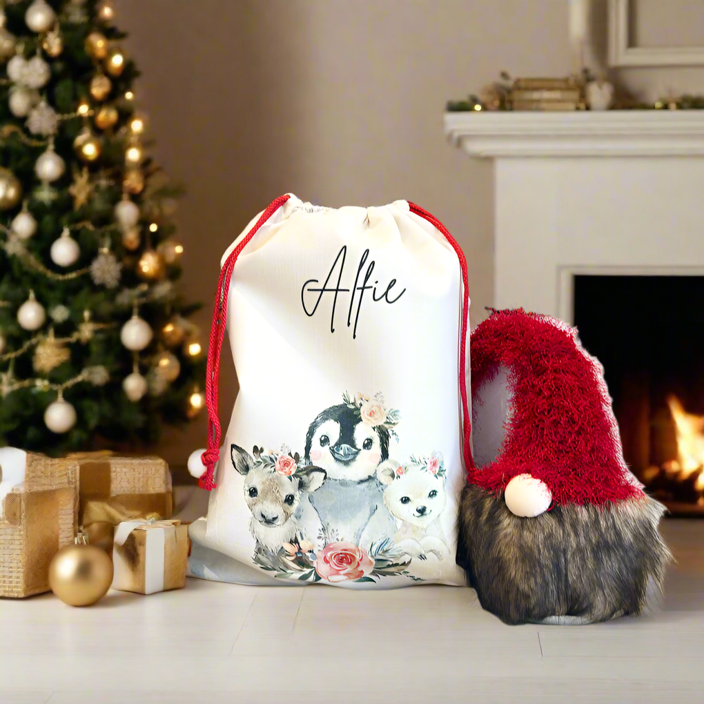 Santa Sack Trio of Snow Animals