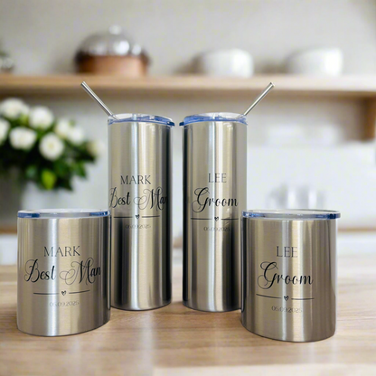Bestman/ Groomsman Stein & Tumbler Bundle