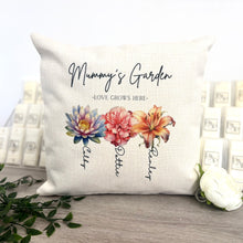 Love Grows Here - 40cm Filled Cushion (Don’t forget to leave us the name for who’s Garden this is)