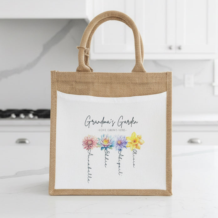 Love Grows Here -  Tote Bag - (Don’t forget to leave us the name for who’s Garden this is)