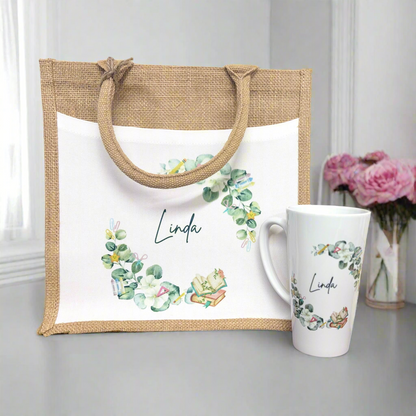 Any Name - Half Wreath Tote Bag