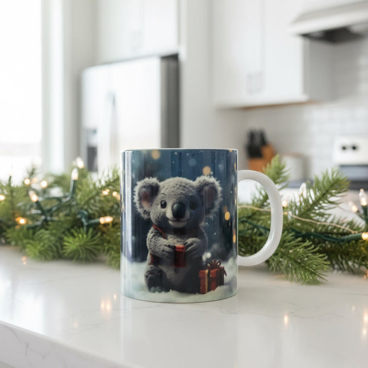 Plastic/ Polymere Mug Christmas Koala Designs