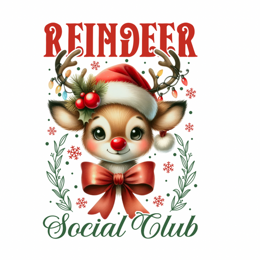 Reindeer Social club (Splash Back/ Chopping Board &filled Cushion)