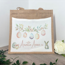 Easter White Egg Banner Design Tote Bag