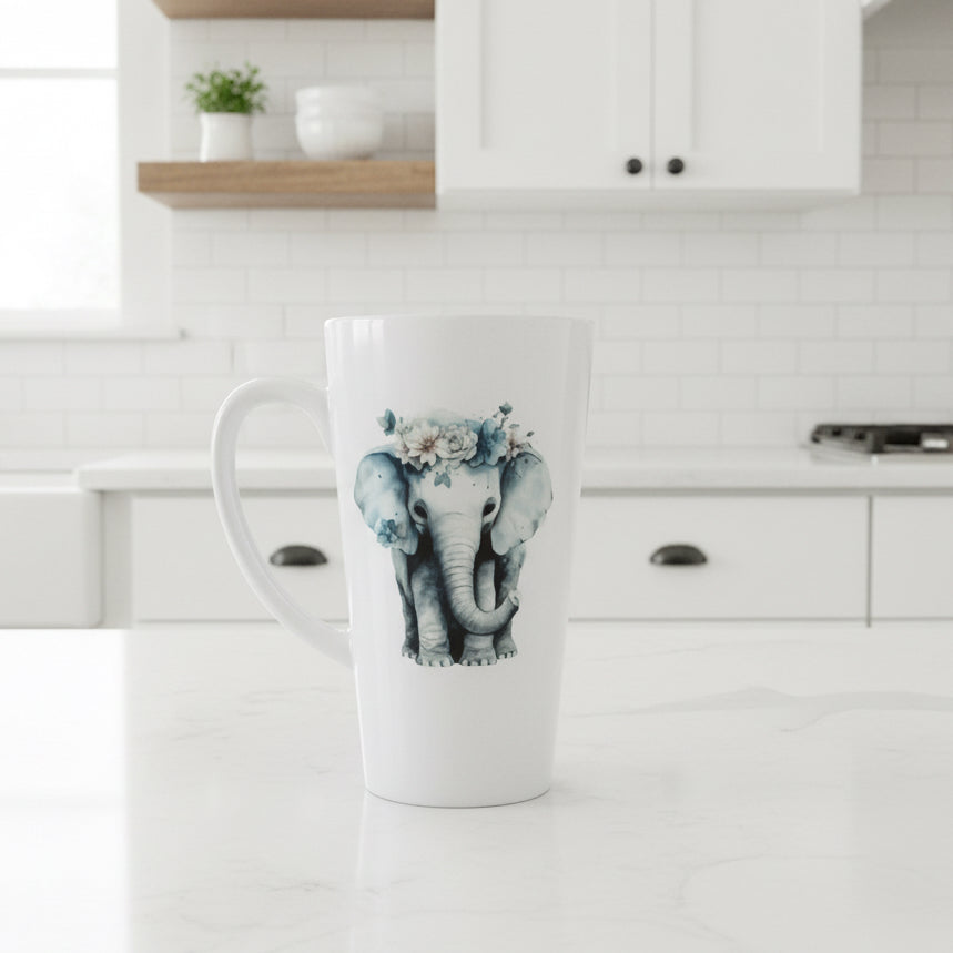 Baby Elephant Latte Mug