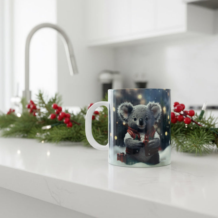 Plastic/ Polymere Mug Christmas Koala Designs