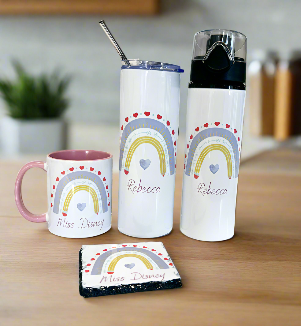 Teacher Purple Rainbow Design (Various Products)