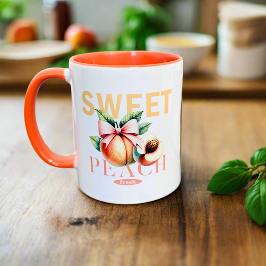 Sweet Peach Orange 11oz Mug